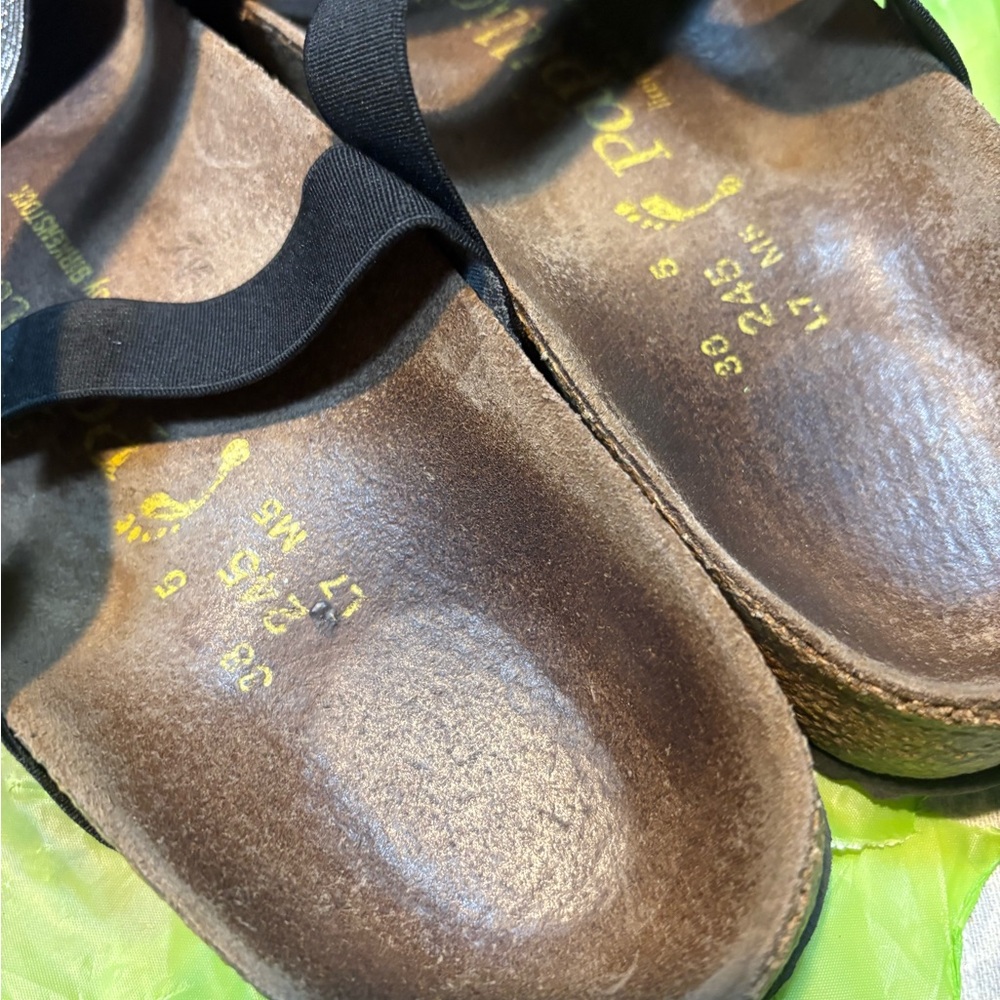 Birkenstock Papillio Cosma stretch sandals in black and silver 7 7.5 women’s - Picture 4 of 10